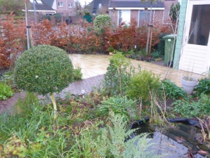 Straatwerk achtertuin Lageland